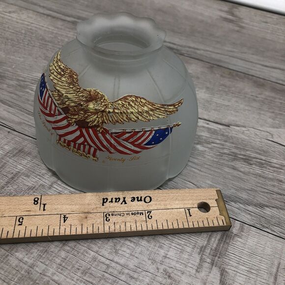 American Eagle Milk Glass 4-3/4" Shade - Picture 6 of 7
